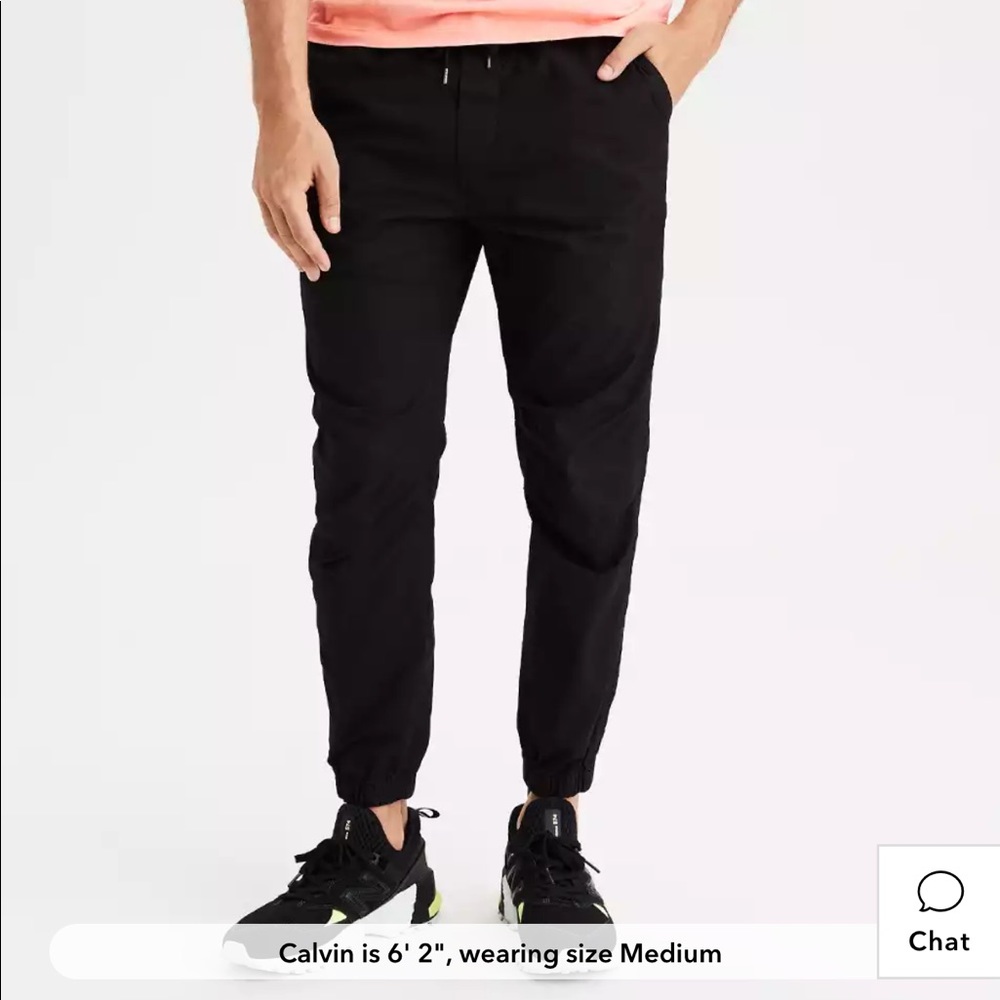 AE 🦅 Flex Khaki Jogger - Black - Large